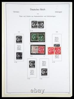 GERMANY REICH 1933-1945 MNH MH Used Combinations in 2 Albums Stamp Collection