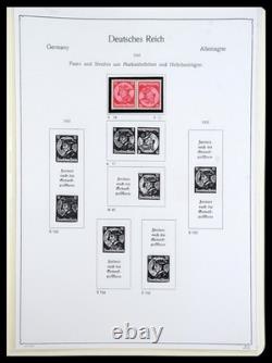 GERMANY REICH 1933-1945 MNH MH Used Combinations in 2 Albums Stamp Collection