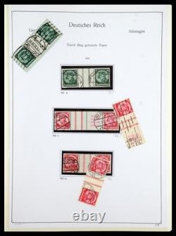 GERMANY REICH 1933-1945 MNH MH Used Combinations in 2 Albums Stamp Collection