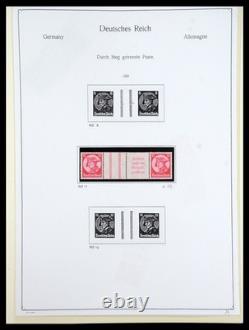GERMANY REICH 1933-1945 MNH MH Used Combinations in 2 Albums Stamp Collection