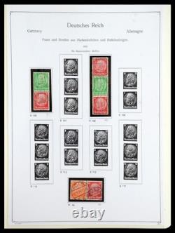 GERMANY REICH 1933-1945 MNH MH Used Combinations in 2 Albums Stamp Collection