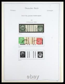 GERMANY REICH 1933-1945 MNH MH Used Combinations in 2 Albums Stamp Collection