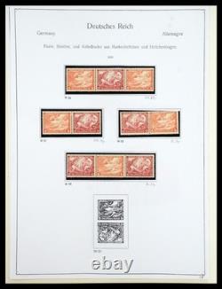 GERMANY REICH 1933-1945 MNH MH Used Combinations in 2 Albums Stamp Collection