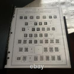 GREAT BRITAIN 1840-1952 Page Collection In Supreme Global Stamp Album No Stamps