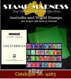 GREAT BRITAIN UK COLLECTION Schaubek 1840 1969 Album + Cover + Stamps Bulk Buy