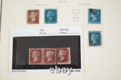 GREAT BRITIAN 1840-1980s COLLECTION OF 1,950+ STAMPS MINT & USED IN SCOTT ALBUM