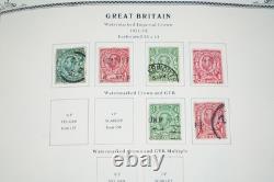 GREAT BRITIAN 1840-1980s COLLECTION OF 1,950+ STAMPS MINT & USED IN SCOTT ALBUM