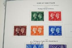 GREAT BRITIAN 1880s-1980s COLLECTION OF 1,050+ STAMPS MINT & USED IN SCOTT ALBUM