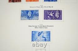 GREAT BRITIAN 1880s-1980s COLLECTION OF 1,050+ STAMPS MINT & USED IN SCOTT ALBUM