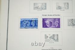 GREAT BRITIAN 1880s-1980s COLLECTION OF 1,050+ STAMPS MINT & USED IN SCOTT ALBUM