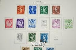 GREAT BRITIAN 1880s-1980s COLLECTION OF 1,050+ STAMPS MINT & USED IN SCOTT ALBUM