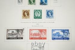 GREAT BRITIAN 1880s-1980s COLLECTION OF 1,050+ STAMPS MINT & USED IN SCOTT ALBUM