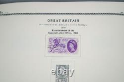 GREAT BRITIAN 1880s-1980s COLLECTION OF 1,050+ STAMPS MINT & USED IN SCOTT ALBUM
