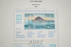 GREENLAND 1987-2010s COLLECTION OF 325+ STAMPS MINT & USED STORED IN ALBUM