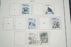 GREENLAND 1987-2010s COLLECTION OF 325+ STAMPS MINT & USED STORED IN ALBUM