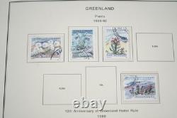 GREENLAND 1987-2010s COLLECTION OF 325+ STAMPS MINT & USED STORED IN ALBUM