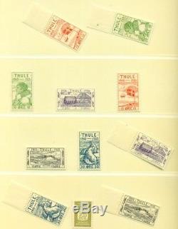 GREENLAND COLLECTION 1937-1997 Lindner Hingeless albums, Mint NH, Scott $7,739