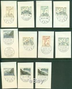 GREENLAND & FAROES COLLECTION 1937-1990, in specialized album, Scott $2,524.00