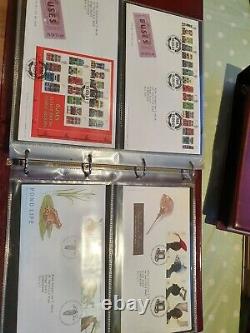 GT BRITAIN 1984-2005 COLLECTION OF 279 x FIRST DAY COVERS 5 x ROYAL MAIL ALBUMS