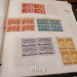 Generous United States stamp collection from 1940s forward. Pages and pages! À++