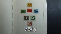 German Berlin stamp collection in springback album with 587 or so stamps'55'78