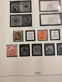 German Stamps in a Beautiful Linder Hingeless Album 39-45 Occupation L1509
