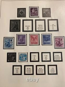 German Stamps in a Beautiful Linder Hingeless Album 39-45 Occupation L1509