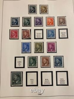 German Stamps in a Beautiful Linder Hingeless Album 39-45 Occupation L1509