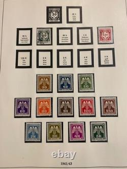 German Stamps in a Beautiful Linder Hingeless Album 39-45 Occupation L1509