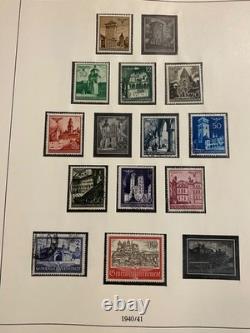 German Stamps in a Beautiful Linder Hingeless Album 39-45 Occupation L1509