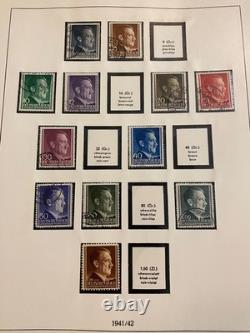 German Stamps in a Beautiful Linder Hingeless Album 39-45 Occupation L1509