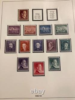 German Stamps in a Beautiful Linder Hingeless Album 39-45 Occupation L1509