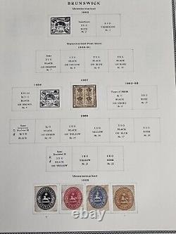 German States Old time Stamp Collection in Scott Album