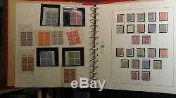 German Zones stamp collection in Safe hingeless album with 374 or so stamps 45-'60