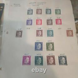 German stamp collection. Historical importance. 1900s forward. Pages value