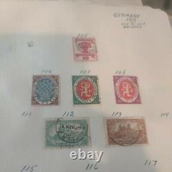 German stamp collection. Historical importance. 1900s forward. Pages value