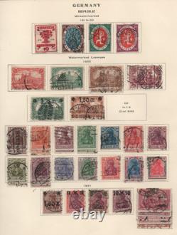 Germany 1875-1920 Collection On 7 Album Pages Mostly Used Complete Sets Few Mint