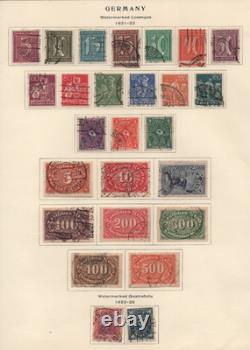 Germany 1875-1920 Collection On 7 Album Pages Mostly Used Complete Sets Few Mint