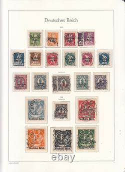 Germany 1919/1923 Inflation stamp collection on Album pages Used