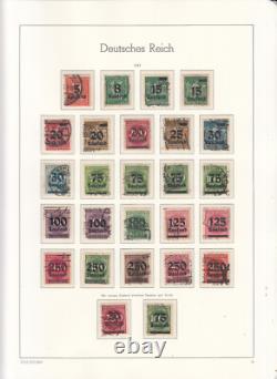 Germany 1919/1923 Inflation stamp collection on Album pages Used