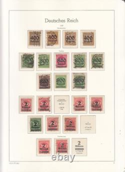 Germany 1919/1923 Inflation stamp collection on Album pages Used