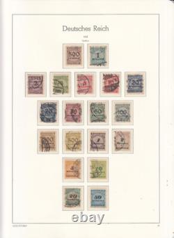 Germany 1919/1923 Inflation stamp collection on Album pages Used