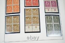 Germany 1920s Inflation Stamp Collection Blocks Part Sheets & Singles In Album