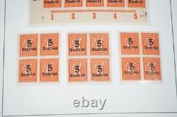 Germany 1920s Inflation Stamp Collection Blocks Part Sheets & Singles In Album