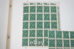 Germany 1920s Inflation Stamp Collection Blocks Part Sheets & Singles In Album