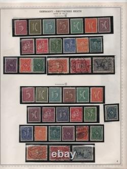 Germany 1921-1925 Collection On 12 Album Pages Mint & Used