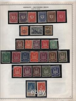 Germany 1921-1925 Collection On 12 Album Pages Mint & Used