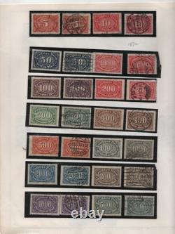 Germany 1921-1925 Collection On 12 Album Pages Mint & Used