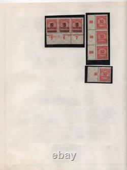 Germany 1921-1925 Collection On 12 Album Pages Mint & Used