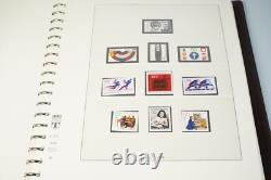 Germany 1968-1982 Collection Of 450+ Stamps All Mint Never Hinged Lindner Album